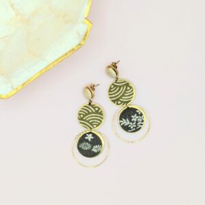 Boucles d’oreilles LOLA bis en tissus